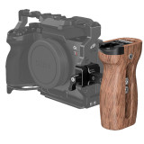 NATO Side Handle Handgrip Universal Camera Cage Wooden Handle with Cold Shoe Mount for Sony Canon Nikon DSLR Camera Accessories