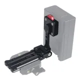 V-Lock Battery Mounting Plate Clamp Quick Release 360° Angle Adjustment for ARCA Tripod DSLR Camera V Mount Power Supply Bracket