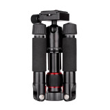 FM5S-MINI Lightweight Travel Tripod Portable Aluminium Tripod with Quick Release Plate and Ball Head for Canon Sony DSLR Camera