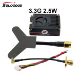 Sologood Long Range 3.3GHz 2.5W FPV Video Transmitter VTX 8CH 4000mW 3.3G VRX Receiver Kit for FPV RC Goggles Quadcopter