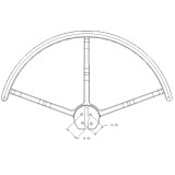 4PCS Propeller collision protection cover for 8 inch universal 8045 propeller F330  F450 rack For RC FPV Drone Quadcopter