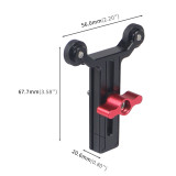 15mm Rail Mount Bracket Adjustable Long Lens Support Holder Single Knob Lock for DSLR Photography Accessories