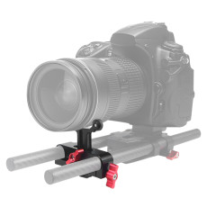 15mm Rail Mount Bracket Adjustable Long Lens Support Holder Single Knob Lock for DSLR Photography Accessories