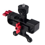 15mm Rail Mount Bracket Adjustable Long Lens Support Holder Single Knob Lock for DSLR Photography Accessories