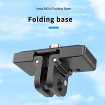 Aluminum Alloy Foldable Stand Support Base Mount for Insta360 X4 Tripod Adapter Action Camera Bracket Holder