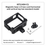 Aluminum Alloy Camera Cage Rig for Insta360 GO3 GO3S Quick Mount 1/4  Cold Shoe Expansion Quick Release Vlog Protective Frame