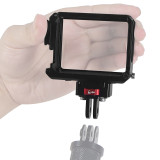 Aluminum Alloy Camera Cage Rig for Insta360 GO3 GO3S Quick Mount 1/4  Cold Shoe Expansion Quick Release Vlog Protective Frame