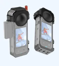 X4 Camera Cage Rig For Insta360 X4 Protective Case Cold Shoe Adapter Magnetic Base Expansion Bracket Action Camera