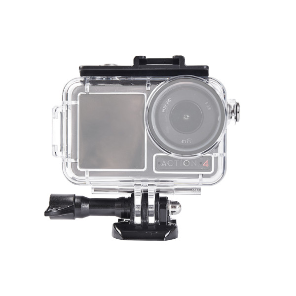 60M Waterproof Housing Shell for DJI OSMO Action 4 Camera Protective Case Diving Shield for Underwater Filming Diving Swimming