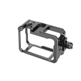 Aluminium Camera Cage For DJI ACTION 4 ACTION 3 Camera Cage Quick Release Mount with Cold Shoe for Action4 Protective Frame Case