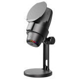 USB Recording Gaming Microphone Studio Intelligent Noise Cancelling Condenser Mic for PC Computer Live Streaming Singing Mic