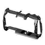 Camera Cage for BMPCC 6K Pro with Cold Shoe Mount 1/4 3/8 Screw Hole Expansio for Blackmagic Pocket Cinema Camera 6K Pro DSLR
