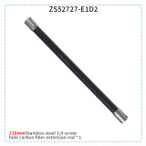 Selfie Stick Carbon Fiber Extension Pole 1/4  Screw Extended Rod for OS-MO 360/Gopro 13 12 Insta360 X4 Go 2 Action Camera FOV Mount