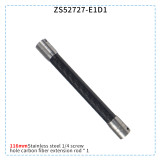 Selfie Stick Carbon Fiber Extension Pole 1/4  Screw Extended Rod for Gopro 13 12 Insta360 X4 Go 2 Action Camera FOV Mount