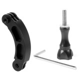 FEICHAO Aluminum Alloy Helmet Extension Arm Mount Self Photo Mount for GoPro 13 12 11 10 9 for XiaoYi Action Camera Accessories