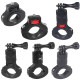 360 Degree Rotation Bike Bicycle Motorcycle Handlebar Handle Bar Mount Holder for OSMO 360/GoPro Hero 13 12 11 Rotatable Adapter Bracket