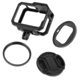 FEICHAO Camera Cage Aluminum Frame /Upgrade Magnetic Mount Base Cage /with 52mm UV Lens Filter Adapter for GoPro 13 12 11 10 9