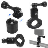 360 Degree Rotation Bike Bicycle Motorcycle Handlebar Handle Bar Mount Holder for OSMO 360/GoPro Hero 13 12 11 Rotatable Adapter Bracket