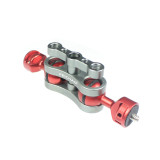 FEICAHO Multi-function Dual Ball Magic Arm Mount Adapter 360 Degree Rotation Compatible with Hero 13 Led Fill Light Mini Slr Camera Accessories Monitor Bracket
