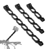 Aluminum Selfie Extension Arm Helmet Lengthen Rod Bracket 1/4 Hole for GoPro 13 for insta360 One Action Camera Hand Grip Handgrip