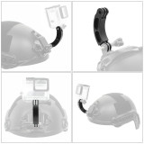FEICHAO Aluminum Alloy Helmet Extension Arm Mount Self Photo Mount for GoPro 13 12 11 10 9 for XiaoYi Action Camera Accessories