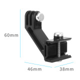 20mm Rail Mount Adapter Camera Mount Set Compatible with Hero 13 Action Camera Accessories