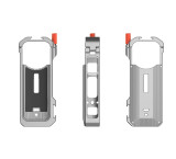 Camera Cage for Insta360 X4 Cooling Frame Kit Protective Cage Dual Cold Shoe Mount for Light Stand Microphone Holder