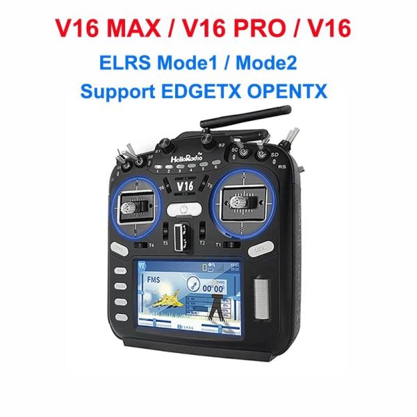 HelloRadio V16 MAX ELRS Multi Protocol Transmitter Remote Control Support EDGETX OPENTX FPV High-Frequency Head Touch Screen