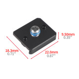 Magnetic Quick Release Base Tripod Adapter Cold Shoe Mount for Insta360 X4 for GoPro 13 for DJI OS-MO 360/Action 5Pro Cameras Flash Lights