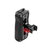 NATO Rail Clamp Side Handle Grip for 1/4  Thread Camera Cage Handgrip for DSLR Camera Fill Light Mic Holder with Cold Shoe Mount