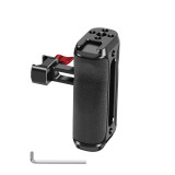 NATO Rail Clamp Side Handle Grip for 1/4  Thread Camera Cage Handgrip for DSLR Camera Fill Light Mic Holder with Cold Shoe Mount