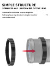 Camera Seamless Focus Gear Ring 360 ° Rotation Silent Follow Focus Ring 46mm-80mm For SLR DSLR Camera Photo Studio Accessories