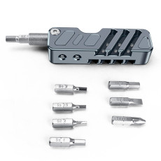 Folding Screwdriver Kit Portable Wrench 8 in 1 Multifunction Hand Tool 2.5mm 2mm 3mm 4mm 5mm 3/16 PH2 Screwdriver for SLR Camera