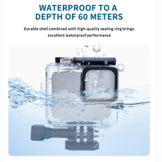 Waterproof Housing Case for GoPro Hero 11 Mini Camera Cage Aluminum Alloy 80meters Diving Underwater Vlog Shell Protective Frame