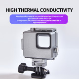Waterproof Housing Case for GoPro Hero 11 Mini Camera Cage Aluminum Alloy 80meters Diving Underwater Vlog Shell Protective Frame