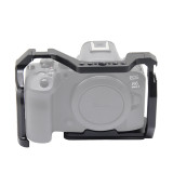 Aluminum Alloy SLR Camera Cage with Cold Shoe Mount for Canon EOS R5 Mark II/R5/R5C/R6/R6II Stabilizer Rig Accessories