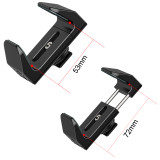 Mount Bracket SSD Holder with Detachable Cold Shoe Adjustable Hard Drive Clamp Width Range 53mm-72mm