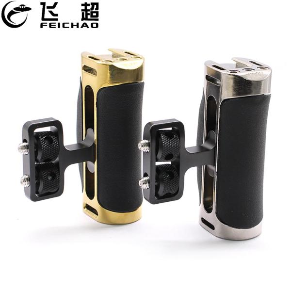 Side Handle for 1/4 -20 Screw Lightweight Portable Camera Cage Hand Grip for Sony Canon Nikon DSLR Camera with Cold Shoe Mount