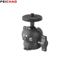 Aluminum Alloy Tripod Ball Head with 1/4 Screw 360 Degree Rotating  Photography Mini Ballhead Tripod for DSLR Camera Fill Light
