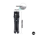 Aluminum Alloy Desktop Mini Tripod Stand with 1/4 Screw for Projector DSLR SLR Cameras Camcorder Video Monopod Support 3KG Load