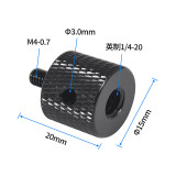 2x Reinforce DSLR Cameras Screw Adapter 1/4 to 3/8 M4 M5 M6 M8 M10 Male Female Screw for Monopod Tripod Ball Lights Bike Mount
