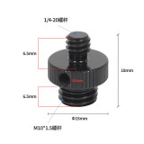 2x Reinforce DSLR Cameras Screw Adapter 1/4 to 3/8 M4 M5 M6 M8 M10 Male Female Screw for Monopod Tripod Ball Lights Bike Mount