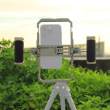 Universal Handheld Photography Bracket 360° Rotation for 63.5-87mm Cell Phone Extension Fill Light Microphone Vlog Live Video