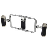 Universal Handheld Photography Bracket 360° Rotation for 63.5-87mm Cell Phone Extension Fill Light Microphone Vlog Live Video