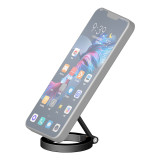 Three-Sided Magnetic Phone Ring Holder for MagSafe Magnet Grip for iPhone 16 15 14 13 12 Pro Max For Huawei Xiaomi Stand Holder