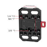 V MOUNT Battery Plate with 1/4  M4 M3 Thread for 15MM Rail Rod Clamp V Lock Battery Plate Adapter for DSLR Camera Power Supply