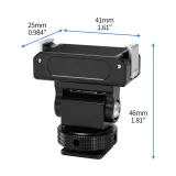 Magnetic Quick Release Cold Shoe Base 360° Adjustment for Camera Cage with Cold Shoe Slot