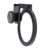 67mm Phone Filter Mount Threaded Lens Filter Clip with Cold Shoe, Locking Knob, 15mm Opening Phone Lens Filter Adapter Compatible with Smartphone