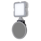67mm Phone Filter Mount Threaded Lens Filter Clip with Cold Shoe, Locking Knob, 15mm Opening Phone Lens Filter Adapter Compatible with Smartphone