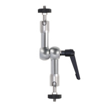 7inch Articulating Magic Arm Camera Mount, Stainless Steel Magic Arm Clamp Bracket Monitor Mount Crab Claw with Thread Screw for DSLR Photography Accessories